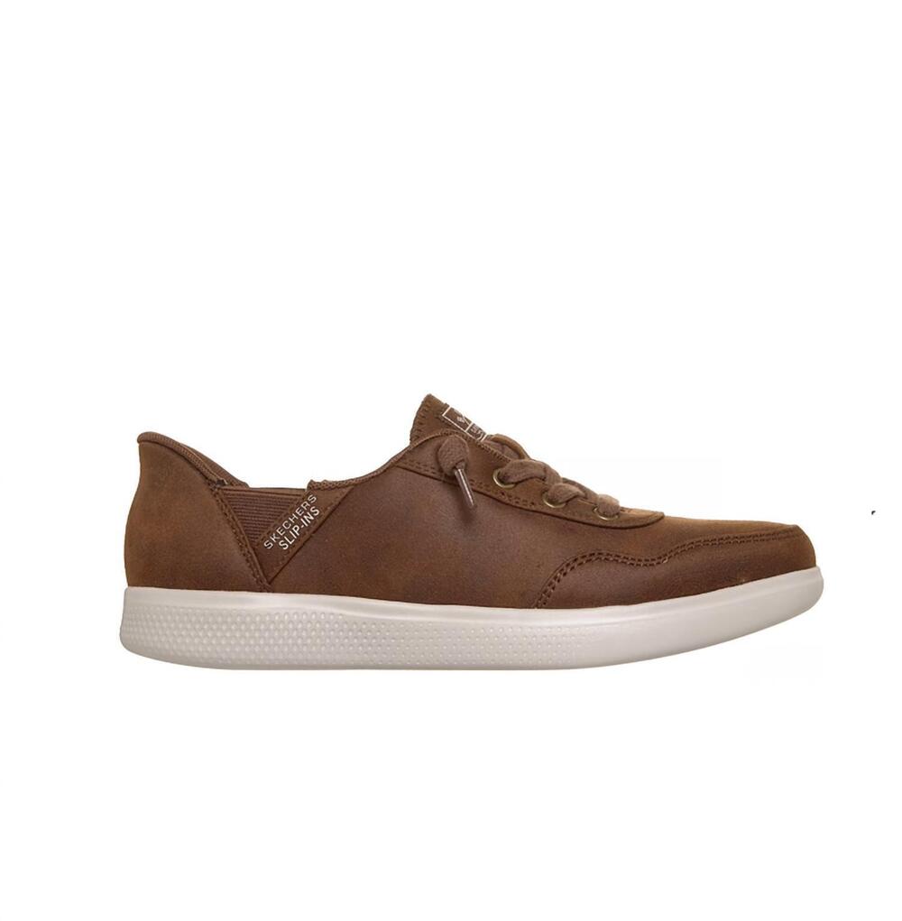 NEW SKECHERS women's bobs skip cute cozy shoe in brown